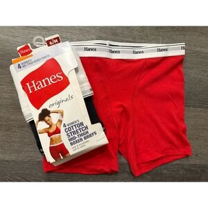 Hanes Women's Originals Mid-Thigh Boxer Brief, size 6 Medium, 3 Pack
